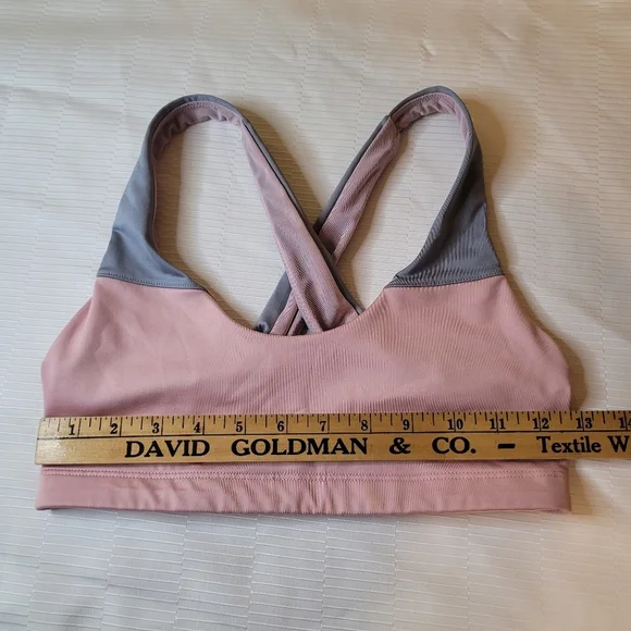 Victoria Sport Pink and Gray Sports Bra sz S - Picture 3 of 9